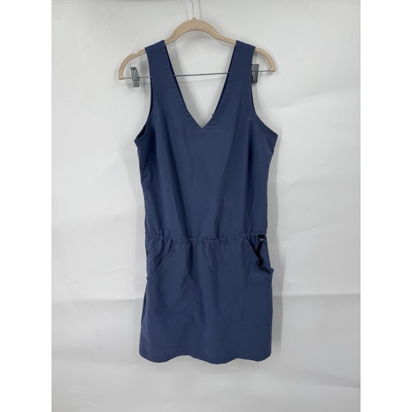 Toad & Co Liv Mini Athleisure Dress Women Medium Blue Outdoor Hiking‎ Camping - Picture 2 of 9